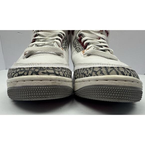 Air Jordan 3 Cardinal Red Men's Size 8.5 *Some Wear And Scuffs* - Picture 11 of 15